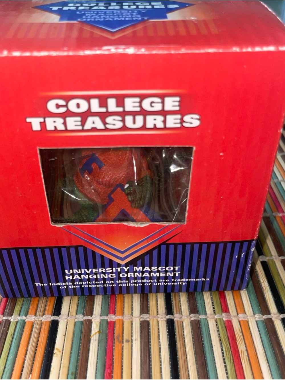 College Treasures University Of Florida Gators Albert Ornament Open Box VTG 2003